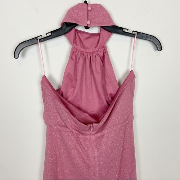 Superdown Bea Halter Maxi Dress in Pink Size L - Picture 4 of 11